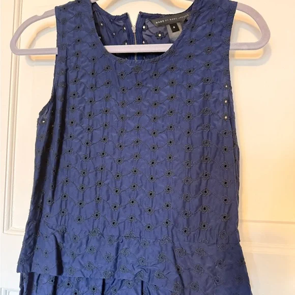 Marc By Marc Jacobs Navy eyelet Dress - Picture 2 of 6